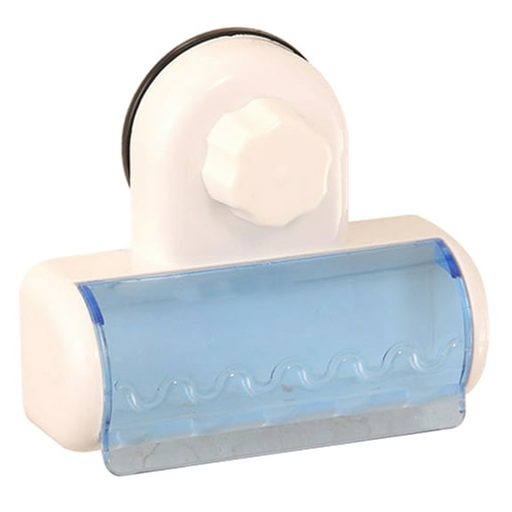 GOOHOCHY White WallMounted Toothbrush Holder with Cover for Storage Modern Bathroom 5 Brush Slots