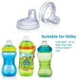 thumbnail image 2 of Nuby Sippy Gripper Cup Replacement Spouts - 6 Count, 2 of 2