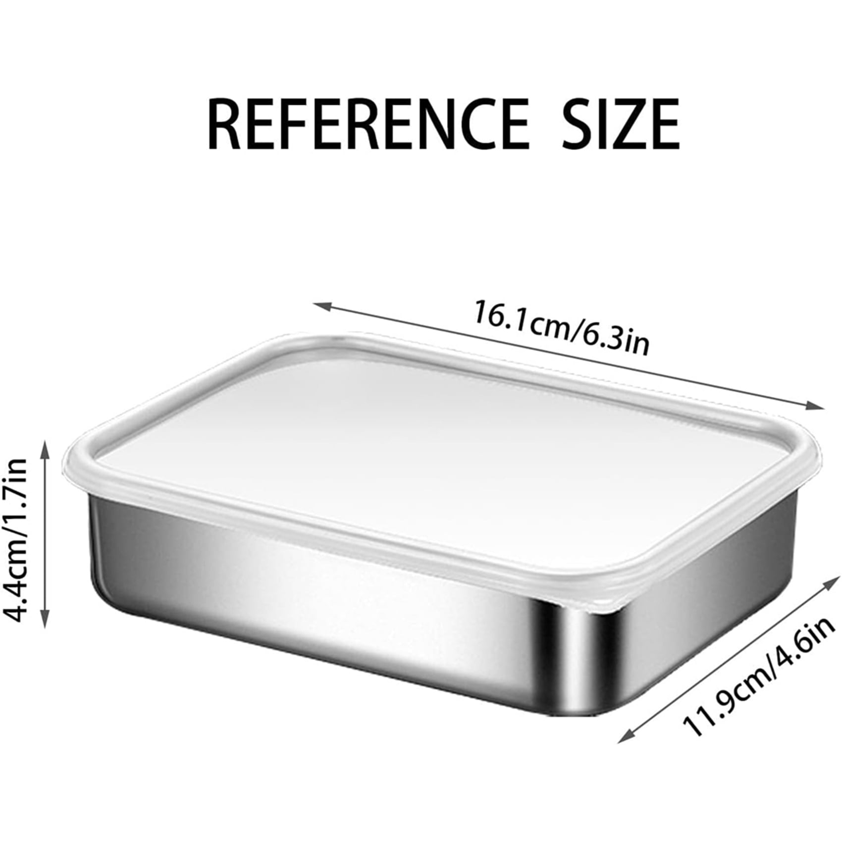 6X Stainless Steel Containers for Food Storage,Food Storage Bento Box Container,Leak Proof Silicone Lid Dishwasher Safe