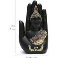 thumbnail image 2 of Adornos de resina, adornos de Buda, estatua de Buda de Tailandia, figura de Feng Shui hecha a mano con resina enmarcada, adornos de meditación para decoración del hogar, artesanías decorativas, 2 of 5