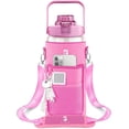 thumbnail image 1 of Botella Deportiva Motivacional de Plástico 2L Color Rosa con Funda de Neopreno y Correa B Life, 1 of 6