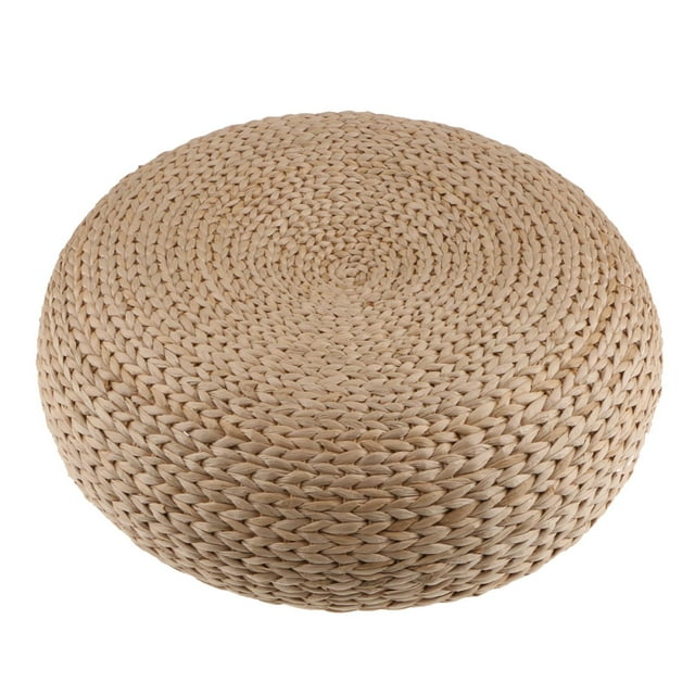 Japaness Style Futon Knitted Round - Cojín De Asiento De Diámetro. Puf De 40 Cm (15,75 ")