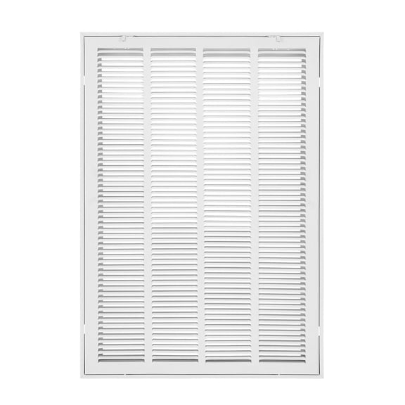 Return Air Filter Grille for W20xH30 Duct Openings,Wall Vent Cover,Powder-Coated Steel,Detachable Face for 1-Inch Filters,Filter Not Included