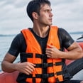 thumbnail image 5 of Adult Life Vest, Orange High Visibility Flotation Device, Adjustable Adult Life Jacket for Fishing, Kayak, Jet Ski, Paddling, Wakeboarding and All Outdoor Water Recreation, 5 of 5