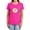 Hot Pink, variant on DC Flash Rough Flash Logo Women's T Shirt, Cardinal, Medium