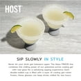 thumbnail image 4 of Host FREEZE Margarita Glasses, Cocktail Drinking Glasses 12oz Set of 2 Gray, 4 of 9