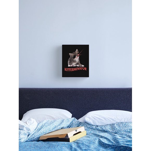 Aaroca Funny Terminator Kitty 'Kitterminator' Canvas Print Canvas Posters