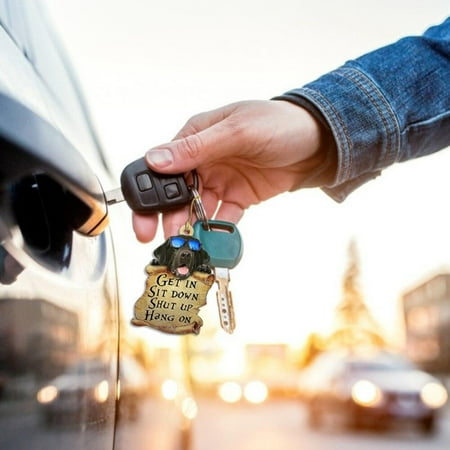 

Car Dog Pendant Pendant Car Key Backpack Accessories Pendant Double-sided Cute Car Pendant Car Accessories Hanging Pendant