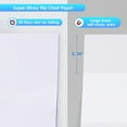 thumbnail image 2 of Chart Paper 25"x30", Large Sticky Easel Pad with 2 Packs, 60 Sheets, Upgraded Big Anchor Flip Chart Paper with Super Sticky Back, Self-Stick Paper for Walls & Easels, 2 of 4