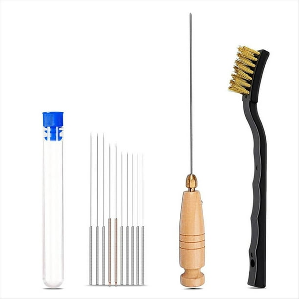 Kit de Limpieza de Boquillas para Impresora 3D Kit de Limpieza de Impresora Cepillo de Limpieza de Agujas para Limpieza de Boquillas