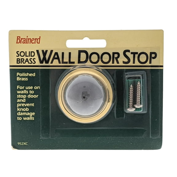 Brainerd Wall-Mount 2-1/2" Diameter Concave Rubber Wall DoorStop 952XC