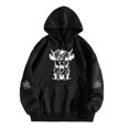 thumbnail image 1 of WEAIXIMIUNG Sweat à Capuche Zippé pour Femmes Mignon Manches Longues Adulte Imprimé Graphique Vache Pull Chandails en Molleton à Cordon, 1 of 6