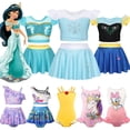 thumbnail image 2 of Disney-traje de baño de Jasmine y Elsa para niña, conjunto de Bikini de unicornio, Isabela, Mirabel, sirena, Ariel, novedad, 2 of 5