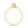 thumbnail image 2 of Rosec Jewels Certified 5mm Lab Grown Diamond Promise Engagement Ring - EF-VS Quality, 18K Yellow Gold, US 11.00, 2 of 8