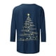 thumbnail image 3 of Neewe Womens Crewneck Long Sleeve Tops MXsual Dots Fall Christmas 2025 Tshirts Shirts, 3 of 4