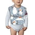 thumbnail image 6 of Easygdp Happy Snowmen Snowfall Bibs For Babies, Baby Bibs for Eating, Toddler Bibs, Waterproof Bibs, Feeding Bibs, for Toddlers, Boys, Girls, 6 of 8