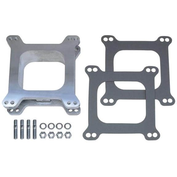 Aluminum Carburetor Spacer - Holley & AFB 4 BBL - 2 in. - Open Center