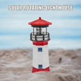 thumbnail image 4 of 2025 Large Solar Powered Lighthouse Rotating Led Bulb Garden Ornament Pa WVS, 4 of 5