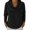 Black, variant on Lightweight Cowl Neck Sweater for Women Loose Fit Long Sleeve Pullover Knit Top Perfect for Layering