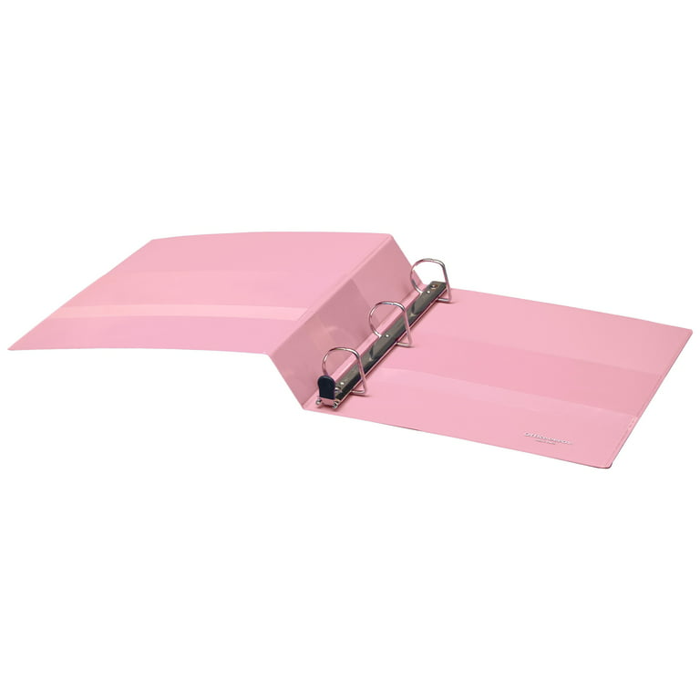 Office Depot® Heavy-Duty View 3-Ring Binder, 1 1/2 D-Rings, Pink