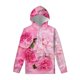 thumbnail image 4 of Sudadera con capucha con estampado 3D de peonías y rosas para hombre y mujer, estilo Harajuku, con estampado floral, informal, para primavera y otoño, 4 of 5
