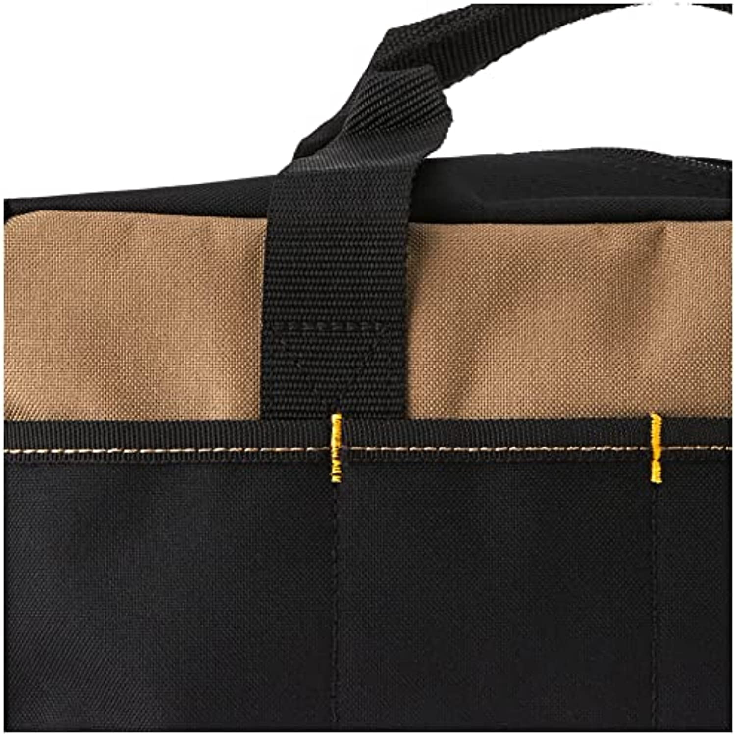 Custom Leathercraft 1116 14-Inch Standard Tool Tote Bag, 8 Outside Pockets