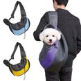 thumbnail image 2 of Bolsa para gatos Bolsa de viaje para mascotas Bolso bandolera portátil Mochila para mascotas de tela de malla transpirable Suministros para mascotas, 2 of 5