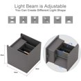 thumbnail image 2 of Paquete de 2 lámparas de pared para dormitorio con ángulo de haz ajustable para exteriores, aluminio, blanco cálido, 3000 K, bombilla LED G9 reemplazable, accesorios de iluminación para interiores, apto para pasillo, sala de estar Kuyhfg Sin marca, 2 of 5