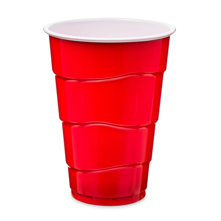 Plasticpro Disposable Plastic Tumblers 12 Ounce 20 Green & 20 Red, Total 40 Count Christmass Party Cups