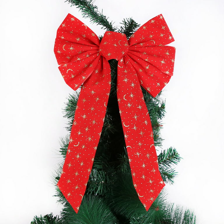 SOIMISS Wedding Bow Red Bow Christmas Window Decorations Huge Red Bow Large  Christmas Bows Bow Tie Wall Decoration Christmas Tree Bows Big Bow Red