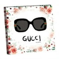 thumbnail image 2 of FASHION GLAM SUNGLASSES FLOATING IN FLOWERS - 14"x14" Canvas Artwork 16 x 20, 2 of 5