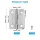 thumbnail image 2 of Bisagras pequeñas Uxcell de 1 pulgada, bisagra para caja de joyería con tornillo para cajas de madera de joyería, paquete de 8 en plata, 2 of 6