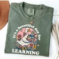 thumbnail image 5 of “It’s a Beautiful Day for Learning” Teacher Comfort Colors T-Shirt – Cute Goose Graphic Tee, Fun Back to School Shirt for Educators, 5 of 7