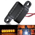 thumbnail image 4 of 2 intermitentes LED para motocicleta, 6 luces intermitentes ámbar para manillar de motocicleta y scooter., 4 of 5