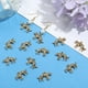 thumbnail image 3 of 1 caja de 60 dijes de leopardo y guepardo, colgantes de metal 3D de animales pequeños para bisutería y manualidades., 3 of 9