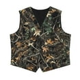 thumbnail image 4 of Garronmavis Camo Hunting Forest Boys Suit Vest Lightweight Fall Winter Warm Waistcoat Outerwear Fashion Sleeveless Slim Fit Vests Outfit Comfortable Adjustable Back Strap Vests, 4 of 7
