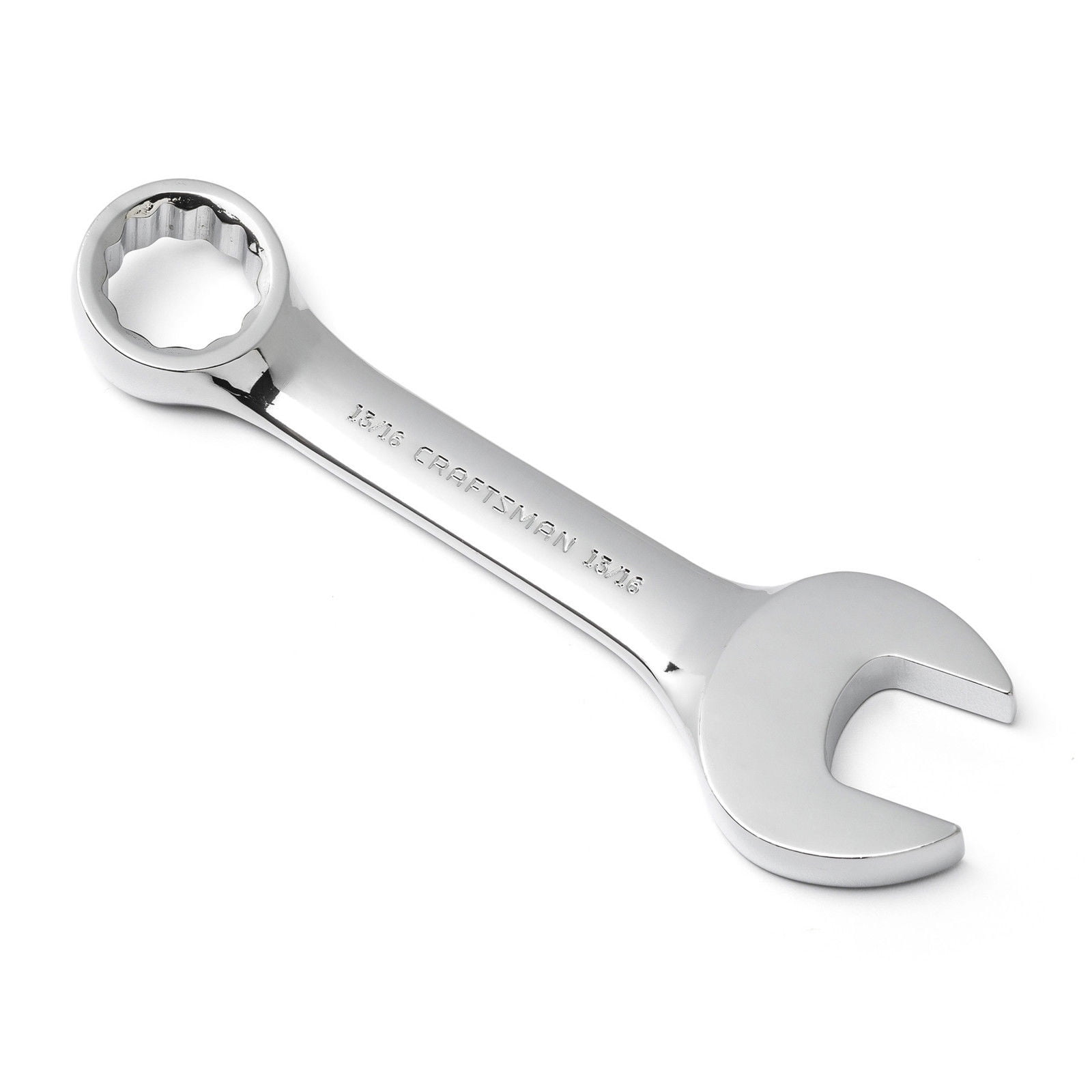 Craftsman Stubby Combination Wrench 13/16 in. Full Polish 12 Point