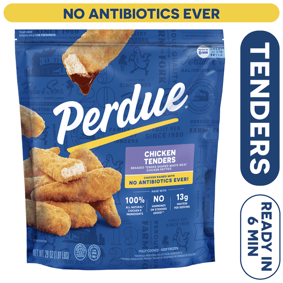 Perdue, No Antibiotics Ever, Frozen Breaded Chicken Breast Tenders, 29 oz.