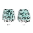 thumbnail image 6 of Uemuo Not All Who Wander Are Lost1 Pattern Women's Athletic Shorts High Waisted Running Shorts with Liner Pockets Gym Elastic Workout Shorts-, 6 of 9
