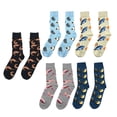 thumbnail image 3 of Calcetines Casuales de Mujer S Calcetines de Hombre S Calcetines de Verano de Transpirable Calcetines de Invierno Medias Casuales Beige Azul Negro Gris Sunnimix  Calcetines estampados, 3 of 8