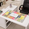 thumbnail image 3 of Long Mouse Pads for Desk,Pioneer Flower Floral Print Pattern Desk Mats on Top Of Desks, Desk Mouse Pad Extra Large with 3mm Non-Slip Base and Stitched Edge for Gaming,Office,Work,Home 31.5"x15.7", 3 of 6