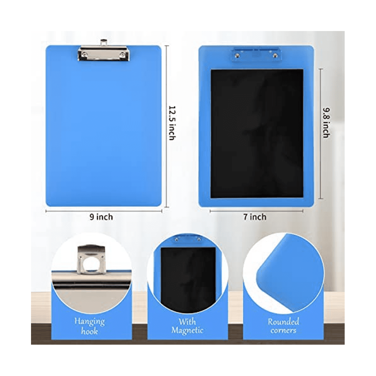 4 * Clipboards Clip-Blue
