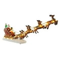 thumbnail image 2 of Elainilye Santa Claus Pulling Sleigh Christmas Decoration, Festive Scene Set for Home Tabletop Display and Holiday Decor, 2 of 7