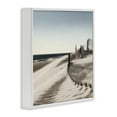 thumbnail image 4 of Stupell Industries Rippled Beach Fence Landscape Painting White Framed Art Print Wall Art, 12 x 12, 4 of 10