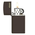 thumbnail image 6 of Zippo Slim Brown Logo Pocket Lighter, 6 of 7