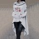 thumbnail image 2 of Sudadera con capucha lisa Gibobby Sudaderas con capucha estampadas con letras de manga larga para Mujer Navidad Gris L, 2 of 5