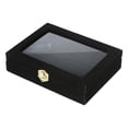 thumbnail image 1 of keepw Portable Women Jewelry Display Box Large Capacity Organizer Ring Earrings Home Jewelries Case Holder Containers Blue Black, 1 of 1