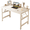 Frame:White/Board:White, variant on HDOFM 31.5"/39.4" No Assembly Folding Computer Desk, Foldable Laptop Table for Small Space, Home Office, Student Bedroom & Apartment