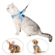 thumbnail image 5 of Arnés y correa para gatos Collar de gatito ultraligero Chaqueta para caminar para gatos suave y cómoda, impermeable, adecuada para cachorros y conejos (azul, S), 5 of 5