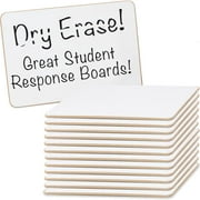Mini Non-Magnetic 9" By 6" One-Sided Dry Erase Boards - Set Of 12